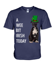 Load image into Gallery viewer, American Staffordshire Terrier Irish Today Green St. Patrick's Day Printed Mug Guys V-Neck
