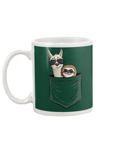 Load image into Gallery viewer, Cool Llama And Sloth In Pocket Meaningful Gift Mug
