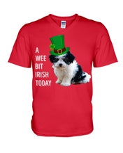 Load image into Gallery viewer, Mal-Shi Irish Today St. Patrick's Day Printed Mug Guys V-Neck
