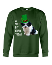 Load image into Gallery viewer, Mal-Shi Irish Today St. Patrick's Day Printed Mug Sweatshirt
