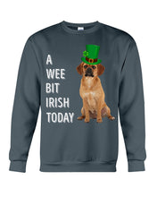 Load image into Gallery viewer, Puggle Irish Today Dog Lovers St. Patrick's Day Printed Mug Sweatshirt
