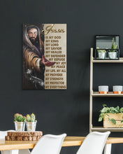 Load image into Gallery viewer, Jesus Is My God My King My Lord Gift Matte Canvas
