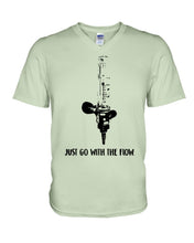 Load image into Gallery viewer, Just Go With The Flow Black And White Special Gift For Men Guys V-Neck
