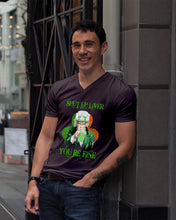 Load image into Gallery viewer, Shut Up Liver You're Fine Ireland Flag Shamrock St Patrick's Day Gift Guys V-Neck
