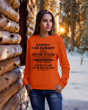 Load image into Gallery viewer, A Freaking Awesome Husband Is My Life Sweatshirt
