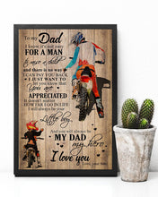 Load image into Gallery viewer, Motorcycle You Are Appreciated Son Gift For Dad Vertical Poster

