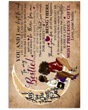 Load image into Gallery viewer, You And I Are Best Beautiful Waning Moon Gift For Bestie Vertical Poster
