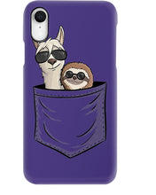 Load image into Gallery viewer, Cool Llama And Sloth In Pocket Meaningful Gift Phone case
