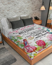 Load image into Gallery viewer, Protea Garden Love You With My Whole Heart Gift For Husband Sherpa Blanket
