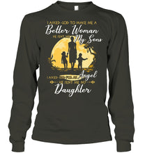 Load image into Gallery viewer, I Asked God To Make Me A Better Woman Unisex Long Sleeve
