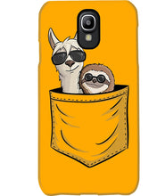 Load image into Gallery viewer, Cool Llama And Sloth In Pocket Meaningful Gift Phone case
