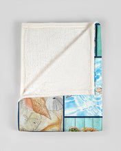Load image into Gallery viewer, The Beach Is My Happy Place Ocean World Fleece Blanket
