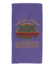 Load image into Gallery viewer, Sing Me A Song Dragonfly Retro Vintage Beach Towel
