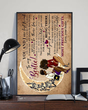 Load image into Gallery viewer, You And I Are Best Beautiful Waning Moon Gift For Bestie Vertical Poster
