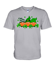 Load image into Gallery viewer, Gnome With Ginger Beard Shamrock St. Patrick's Day Printed Mug Guys V-Neck
