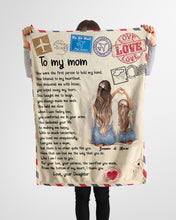 Load image into Gallery viewer, Daughter Gift For Mom You Taught Me To Laugh Fleece Blanket
