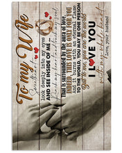 Load image into Gallery viewer, See Inside Of Me Hand In Hand Gift For Wife Vertical Poster
