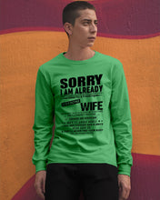 Load image into Gallery viewer, She's My Whole World Gift For Husband Unisex Long Sleeve
