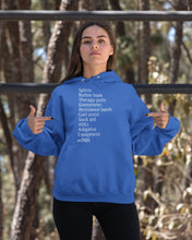 Load image into Gallery viewer, Splints Button Hook Therapy Putty Goniometer Resistance Bands Hoodie
