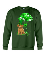 Load image into Gallery viewer, Red Toy Poodle Patrick Balloons St. Patrick's Day Color Changing Mug Sweatshirt
