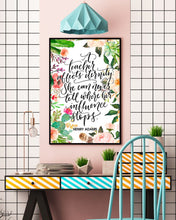 Load image into Gallery viewer, A Teacher Affects Eternity She Can Never Tell Where Vertical Poster
