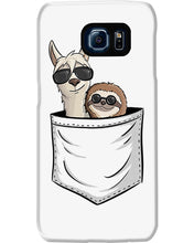 Load image into Gallery viewer, Cool Llama And Sloth In Pocket Meaningful Gift Phone case
