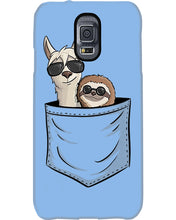 Load image into Gallery viewer, Cool Llama And Sloth In Pocket Meaningful Gift Phone case
