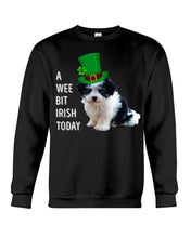 Load image into Gallery viewer, Mal-Shi Irish Today St. Patrick's Day Printed Mug Sweatshirt
