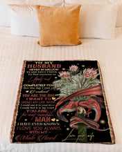 Load image into Gallery viewer, Bouquet Of Protea Flower Never In Million Years Gift For Husband Fleece Blanket
