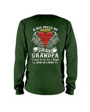 Load image into Gallery viewer, Gift For Grandpa A Big Piece Of My Heart Lives Unisex Long Sleeve
