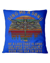 Load image into Gallery viewer, Sing Me A Song Dragonfly Retro Vintage Pillow Cover
