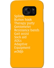 Load image into Gallery viewer, Splints Button Hook Therapy Putty Goniometer Resistance Bands Phone case
