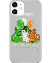Load image into Gallery viewer, Lovely Cat And Balloons Happy St Patrick's Day Gift For Cat Lovers Phone case
