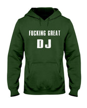 Load image into Gallery viewer, Fucking Great DJ Black And White Printed Mug Hoodie
