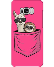Load image into Gallery viewer, Cool Llama And Sloth In Pocket Meaningful Gift Phone case
