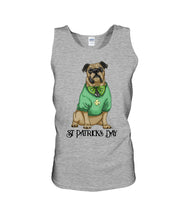 Load image into Gallery viewer, Bulldog Green Tee St Patrick's Day Gift For Dog Lovers Unisex Tank Top
