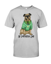 Load image into Gallery viewer, Bulldog Green Tee St Patrick's Day Gift For Dog Lovers Guys Tee

