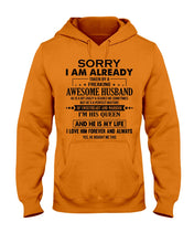 Load image into Gallery viewer, A Freaking Awesome Husband Is My Life Hoodie
