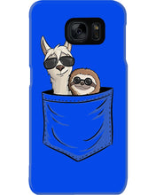 Load image into Gallery viewer, Cool Llama And Sloth In Pocket Meaningful Gift Phone case
