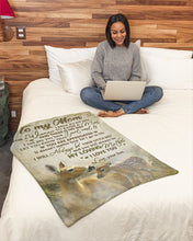Load image into Gallery viewer, Deer Son Gift For Mom Always Be My Loving Mother Fleece Blanket
