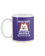 Load image into Gallery viewer, White Pomeranian Will Follow You St. Patrick's Day Printed Mug Mug

