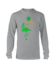 Load image into Gallery viewer, Flamingo Long On Luck Green St. Patrick's Day Printed Mug Unisex Long Sleeve
