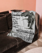 Load image into Gallery viewer, Grandma Gift For Grandson T Rex The Rest Of Mine Fleece Blanket
