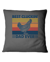 Load image into Gallery viewer, Best Cluckin' Dad Ever Retro Vintage Gift For Dad Pillow Cover
