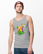 Load image into Gallery viewer, Frenchie Running On Rainbow Clover St Patrick's Day Gift For Dog Lovers Unisex Tank Top
