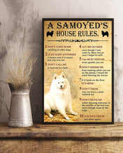 Load image into Gallery viewer, Samoyed's House Rules Gift For Dog Lovers Vertical Poster
