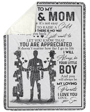 Load image into Gallery viewer, Always Be My Loving Parents Son Gift For Mom And Dad Sherpa Blanket
