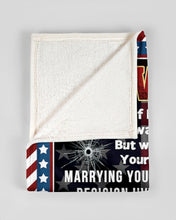 Load image into Gallery viewer, Grumpy Veteran Gift For WiFe I Love You Forever And Always Fleece Blanket
