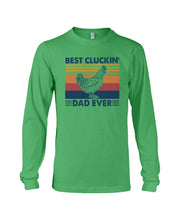 Load image into Gallery viewer, Best Cluckin' Dad Ever Retro Vintage Gift For Dad Unisex Long Sleeve
