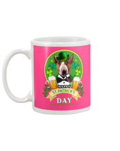 Load image into Gallery viewer, Bull Terrier With Beer Celebrate St Patrick's Day Gift For Dog Lovers Mug
